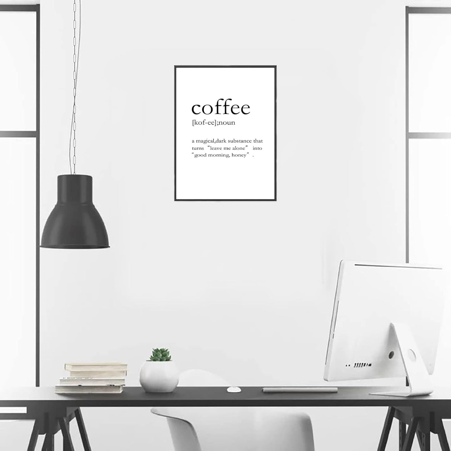 Canpllesy Coffee Wall Art Decor for Kitchen or Dinning Room Coffee Definition Coffee Poster Coffee Bar Funny Wall Posters Coffee Quotes Wall Art Coffee Wall Print UNFRAMED, 16X24H(40X60Cm UNFRAMED)