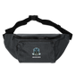 Large Crossbody Hip Bag - charcoal gray