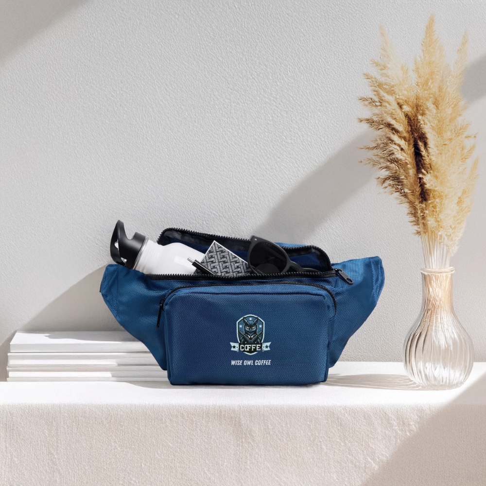 Large Crossbody Hip Bag - blue