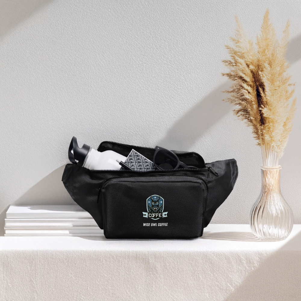 Large Crossbody Hip Bag - black