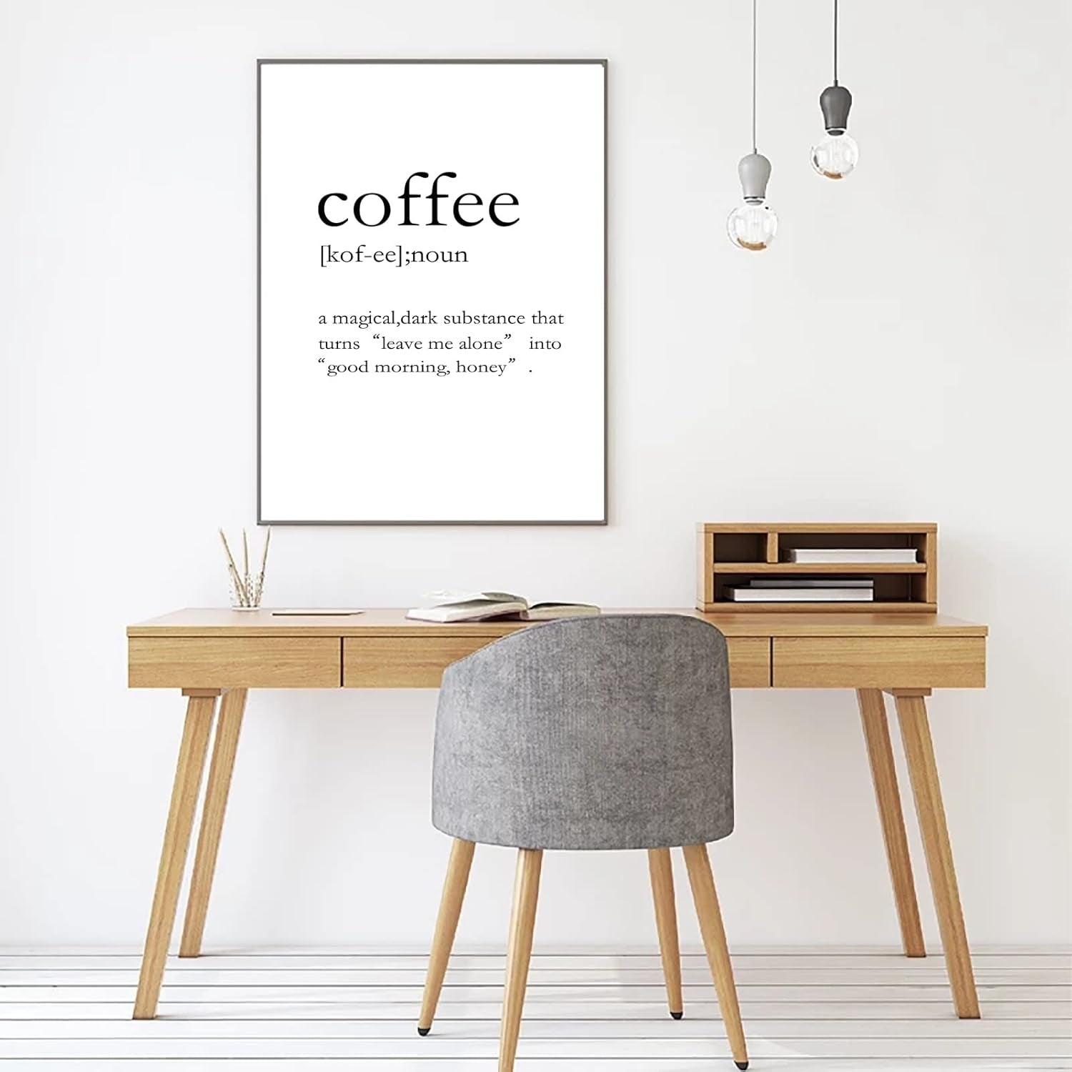 Canpllesy Coffee Wall Art Decor for Kitchen or Dinning Room Coffee Definition Coffee Poster Coffee Bar Funny Wall Posters Coffee Quotes Wall Art Coffee Wall Print UNFRAMED, 16X24H(40X60Cm UNFRAMED）