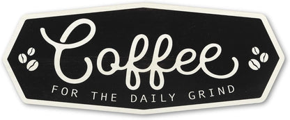 Coffee Farmhouse Wood Wall Decor - Cute Coffee Sign for Kitchen, Office or Coffee Station - Coffee for the Daily Grind